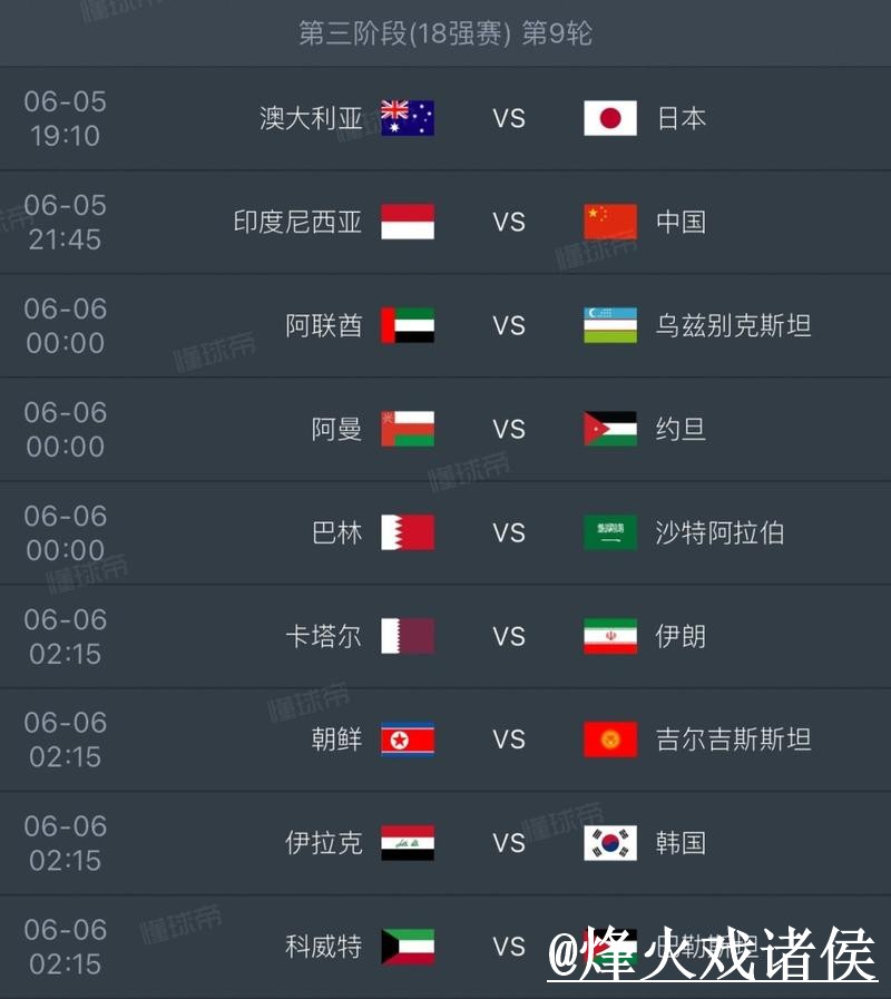 世界杯外围免费热门赛程攻略